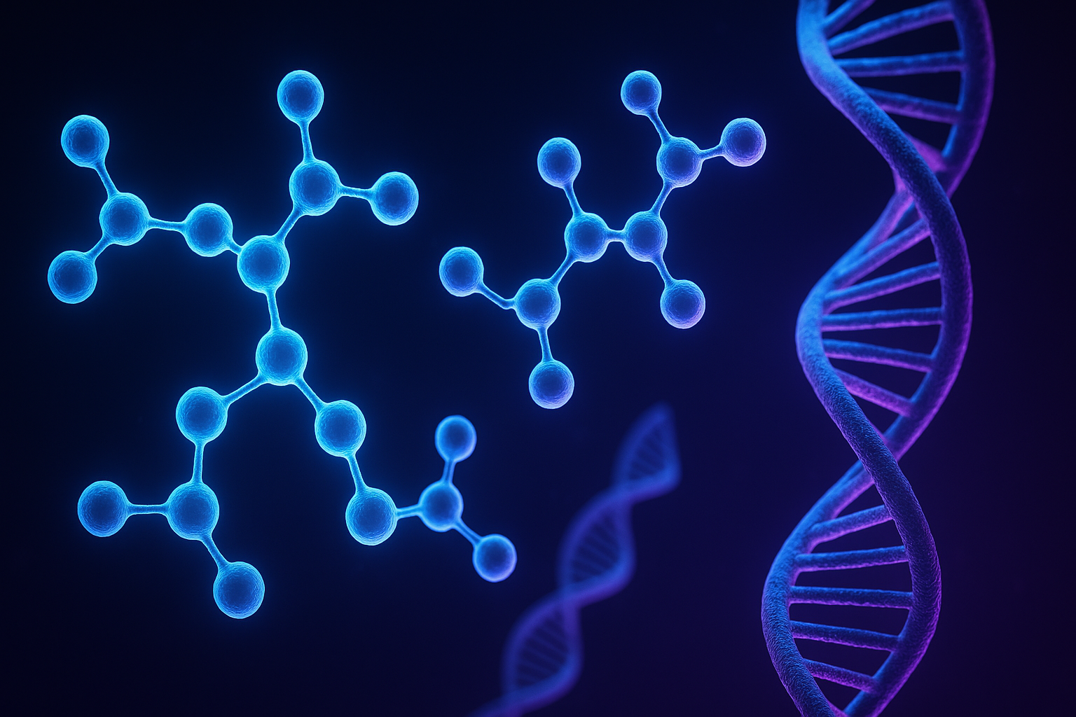 Peptide and DNA molecular structures